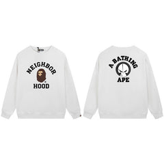 BAPE Neighbor Hood Logo Crewneck Sweatshirt