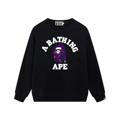 A BATHING APE Camo Ape Head Crewneck Sweatshirt